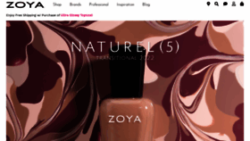 What Zoya.com website looked like in 2022 (2 years ago)