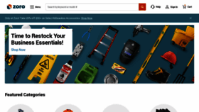 What Zoro.com website looked like in 2022 (3 years ago)