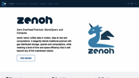 What Zenoh.io website looked like in 2022 (2 years ago)