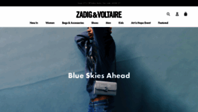 What Zadig-et-voltaire.com website looked like in 2022 (2 years ago)