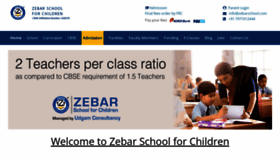 What Zebarschool.com website looked like in 2022 (2 years ago)