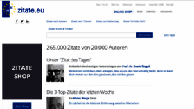 What Zitate.eu website looked like in 2022 (2 years ago)
