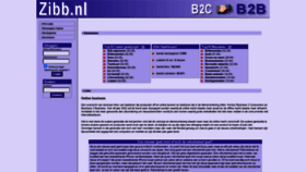 What Zibb.nl website looked like in 2022 (1 year ago)
