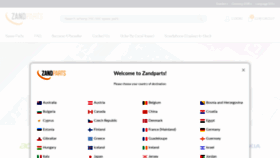What Zandparts.com website looked like in 2022 (3 years ago)