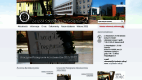 What Zs1goleniow.edu.pl website looked like in 2022 (2 years ago)