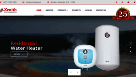 What Zenithwaterheater.com website looked like in 2022 (1 year ago)