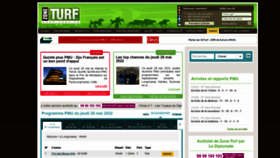 What Zone-turf.fr website looked like in 2022 (1 year ago)
