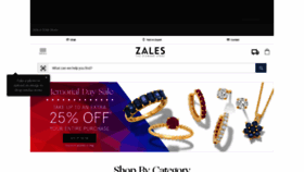 What Zales.com website looked like in 2022 (1 year ago)