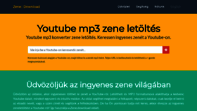 What Zene.download website looked like in 2022 (1 year ago)
