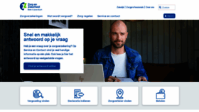 What Zorgenzekerheid.nl website looked like in 2022 (1 year ago)