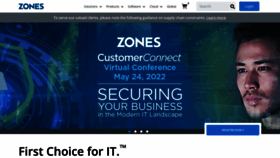What Zones.com website looked like in 2022 (1 year ago)