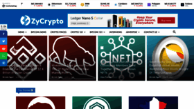 What Zycrypto.com website looked like in 2022 (1 year ago)