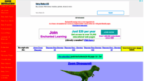 What Zoomdinosaurs.com website looked like in 2022 (1 year ago)