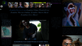 What Zombieshows.com website looked like in 2022 (1 year ago)