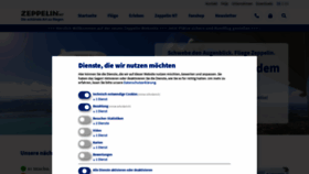 What Zeppelinflug.de website looked like in 2022 (1 year ago)