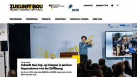 What Zukunftbau.de website looked like in 2022 (1 year ago)
