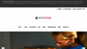 What Zometool.com website looked like in 2022 (1 year ago)