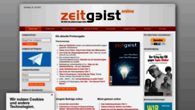 What Zeitgeist-online.de website looked like in 2022 (1 year ago)