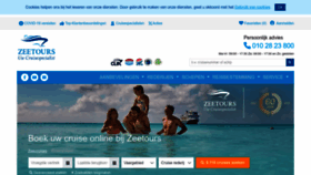 What Zeetours.nl website looked like in 2022 (1 year ago)
