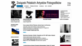 What Zpaf.pl website looked like in 2022 (1 year ago)