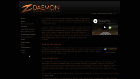 What Zdaemon.org website looked like in 2022 (1 year ago)