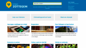 What Zottegem.be website looked like in 2022 (1 year ago)