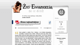 What Zyjewangelia.net website looked like in 2022 (1 year ago)