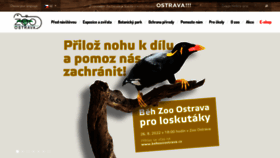 What Zoo-ostrava.cz website looked like in 2022 (1 year ago)