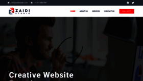 What Zaidistudio.com website looked like in 2022 (1 year ago)