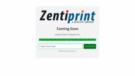 What Zentiprint.co.uk website looked like in 2022 (1 year ago)