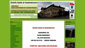 What Zssadkowice.pl website looked like in 2022 (1 year ago)