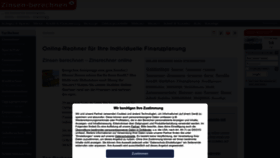 What Zinsen-berechnen.de website looked like in 2022 (1 year ago)
