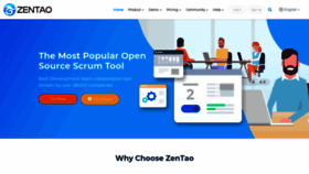 What Zentao.pm website looked like in 2022 (2 years ago)