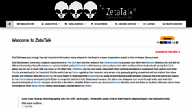 What Zetatalk5.com website looked like in 2022 (1 year ago)