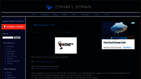 What Zophar.net website looked like in 2022 (1 year ago)