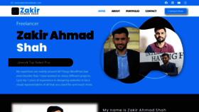 What Zakirahmadshah.com website looked like in 2022 (1 year ago)