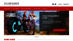 What Zilliongamer.com website looked like in 2022 (1 year ago)