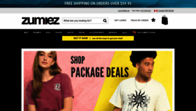 What Zumiez.ca website looked like in 2022 (1 year ago)