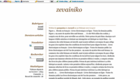 What Zevaniko.eklablog.com website looked like in 2022 (1 year ago)