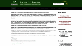What Zambialaws.com website looked like in 2022 (1 year ago)