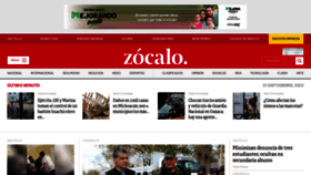 What Zocalo.com.mx website looked like in 2022 (1 year ago)