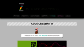 What Zimjs.com website looked like in 2022 (1 year ago)