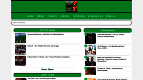 What Zambianmusicians.com website looked like in 2022 (1 year ago)