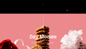 What Zaymonae.com website looked like in 2022 (1 year ago)
