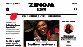 What Zimoja.co.za website looked like in 2022 (1 year ago)