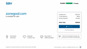 What Zonegoal.com website looked like in 2022 (2 years ago)