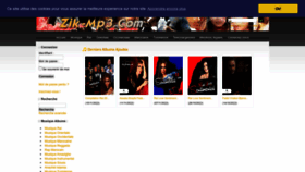 What Zik-mp3.com website looked like in 2022 (1 year ago)