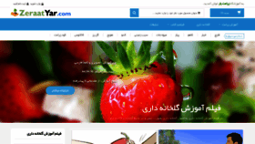What Zeraatyar.com website looked like in 2022 (1 year ago)