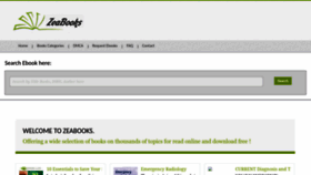 What Zeabooks.com website looked like in 2022 (1 year ago)