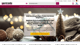 What Zentrada.de website looked like in 2022 (1 year ago)